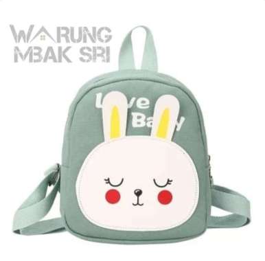 TAS RANSEL SEKOLAH ANAK PAUD & TK MOTIF BINATANG LUCU WARUNK MBAK - Ransel Kelinci Ransel Kelinci