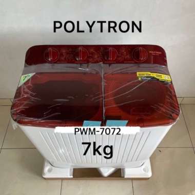 POLYTRON Mesin Cuci 2 Tabung Primadona Giant 7 Kg PWM 7072