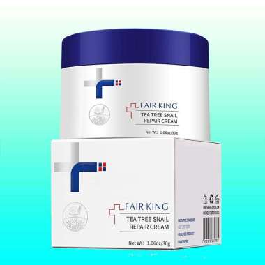 Fair King Tea Tree Snail Repair Cream Menyejukkan kulit anti penuaan