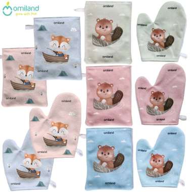 Omiland Waslap Tangan & Kotak Otter Series Fox Series Waslap Tangan Otter