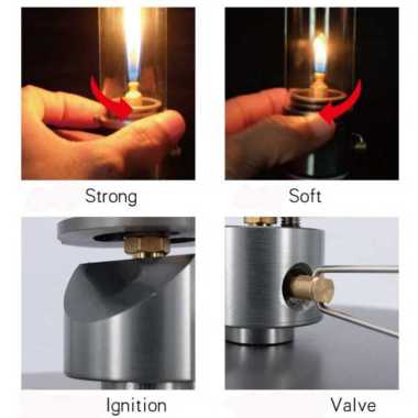 BRS Lentera Lampu Gas Camping Petromaks Waterproof 105mm Multi Warna