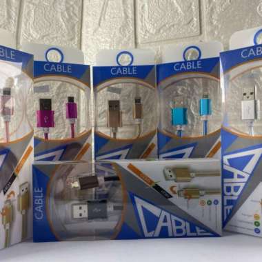 Kabel data 2 in 1 data cable micro usb + lightning fast charging