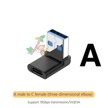 Adapter USB Elbow Type-C Type-A 3.0 3.1 Siku 90 Degree Converter L A