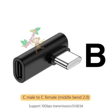 Adapter USB Elbow Type-C Type-A 3.0 3.1 Siku 90 Degree Converter L B