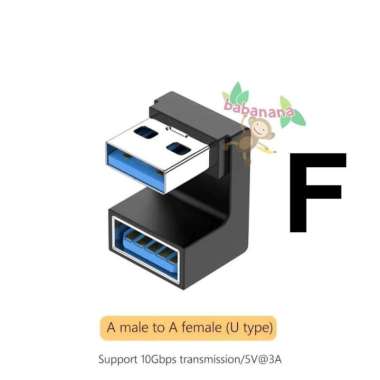 Adapter USB Elbow Type-C Type-A 3.0 3.1 Siku 90 Degree Converter L F