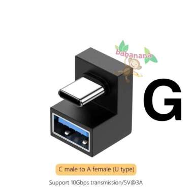 Adapter USB Elbow Type-C Type-A 3.0 3.1 Siku 90 Degree Converter L G