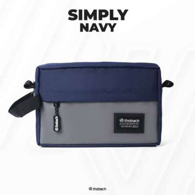 THOBACH - SLING BAG SIMPLY CLUTCH POUCH HAND BAG ORIGINAL PRIA WANITA Navy