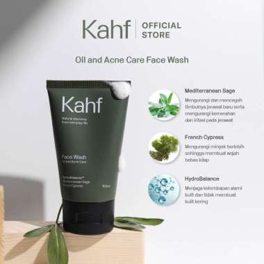 Kahf Face Wash 100 ml Sabun Wajah Pria Laki-laki FACE SCRUB EXFO