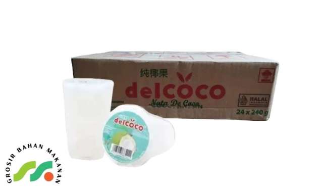 DELCOCO NATA DE COCO 1 DUS ISI 24 CUP