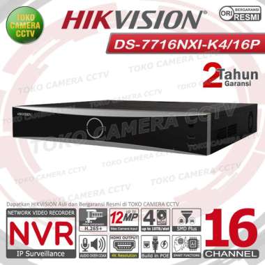 NVR 16 CHANNEL HIKVISION NVR 16CH POE 12MP 4HDD