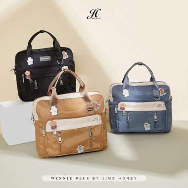 JIMS HONEY TAS RANSEL WANITA WINNIE BACKPACK - BLACK SKYBLUE