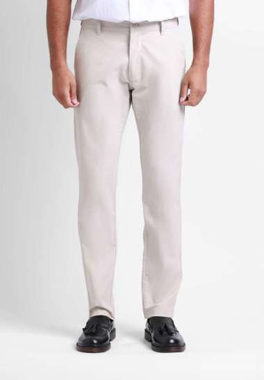 Celana Panjang Chinos Pria GARETH - LIGHT GREY - 29 36