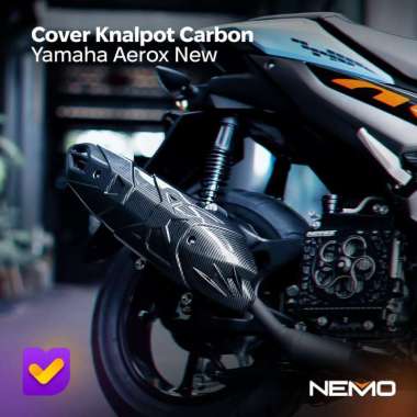 Pelindung / Cover Knalpot Carbon Yamaha Aerox New Original Nemo