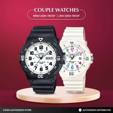 Jam Tangan Couple Casio MRW-200H-7BVDF x LRW-200H-7BVDF