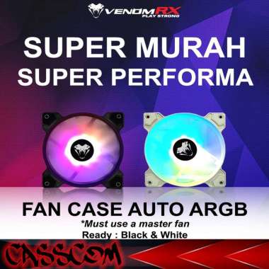 Casing Fan VenomRX Extra Auto A-RGB Single Fan Hitam