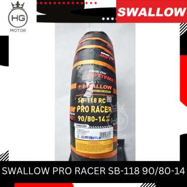BAN MOTOR SWALLOW PRO RACER SB118 90/80-14 100/80-14 RING 14 TUBELESS 90/80-14