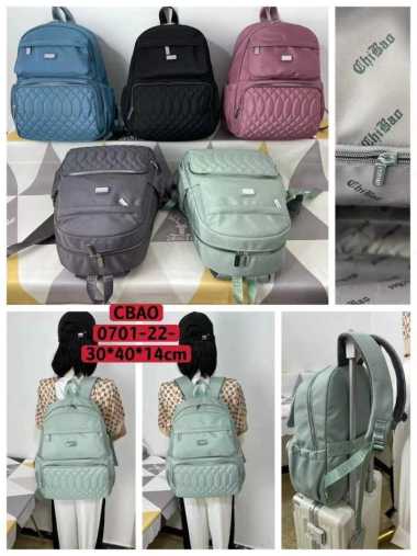 Tas Ransel Laptop 14-15 inch Chibao CB 0701-22-72 Kanvas Wanita Pink