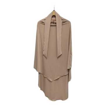 Ziyah.id French Khimar Instan Jumbo Bahan Jersey Premium FK Sport Muslimah Cream