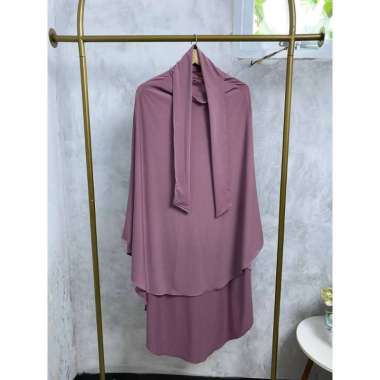 Ziyah.id French Khimar Instan Jumbo Bahan Jersey Premium FK Sport Muslimah Ungu