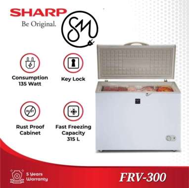Chest Freezer Box Sharp FRV-300 315 Liter FRV300