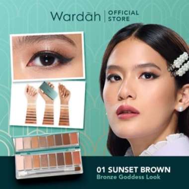 Wardah Exclusive Eyeshadow Palette (01-02) - MURAH 01 Sunset Brown