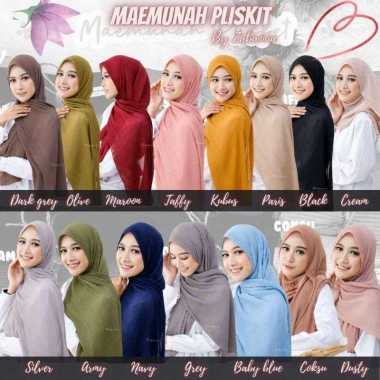 Kerudung pashmina plisket zabannia maemunah Dusty Pink