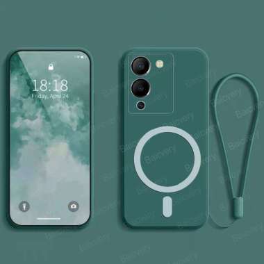 Premium Silicone Case Infinix Note 12 G96 Magsafe Softcase Green