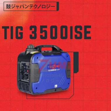 Tsuzumi Genset Silent TSUZUMI TIG 3500iSE 3000 VA 2500 Watt Stater Electric.
