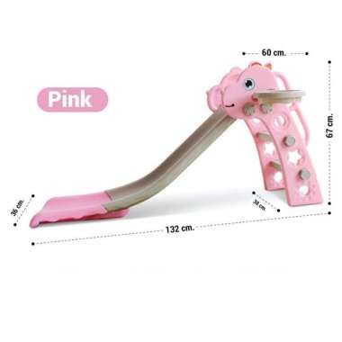 [BISA INSTANT✓] DENO KISUBO Giraffe Slider Set Perosotan Anak Mainan Anak Slider DINO-270-PINK