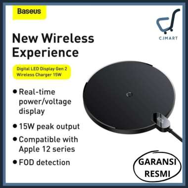 Baseus Display Digital LED Wireless Charger Gen 2 15W