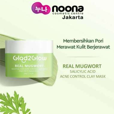 GLAD2GLOW REAL MUGWORT CLAY MASK 30G