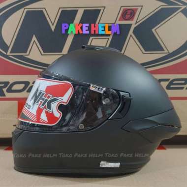 HELM NHK MARK 1 DOUBLE VISOR BLACK DOFF FULL FACE XL