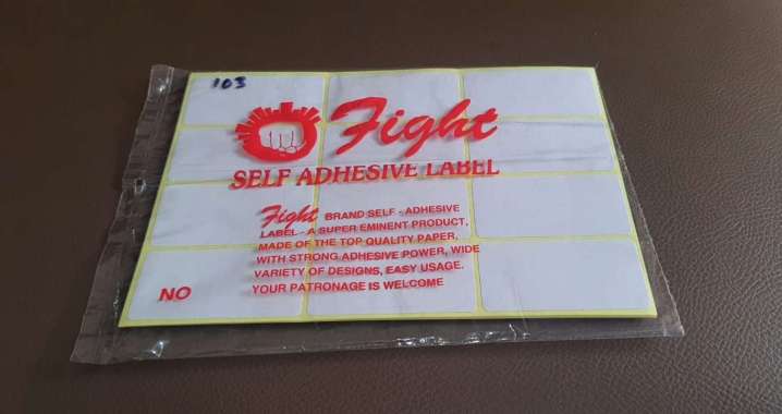 Label Fight No. 112 / Kertas Stiker Nama Undangan harga / Self Adhesive Label 112 sticker No. 103