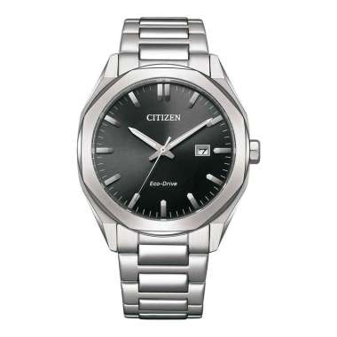 Jam Tangan Pria Citizen Eco Drive BM7600-81E Men Black Dial Stainless Steel Strap