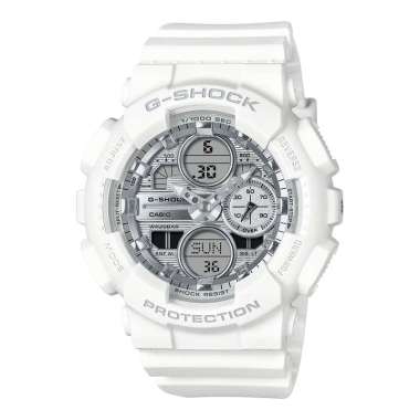Jam Tangan Wanita Casio G-Shock X ITZY GMA-S140VA-7ADR Beach Resort Series Digital Analog Dial White