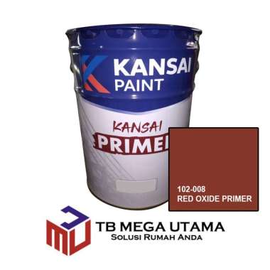 Kansai Zinc Chromate Primer 102-008 Red Oxide Primer 25 Kg | Cat Dasar Meni Anti Karat
