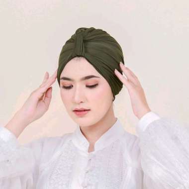 PUSSAT Emily Turban Jersey Korea Premium Turban Wanita Muslim Turban Lilit Dewasa Turban Instan Keki