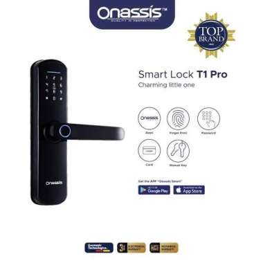 Smart Door Lock Onassis T1 Pro / Kunci Pintu Digital Fingerprint WiFi