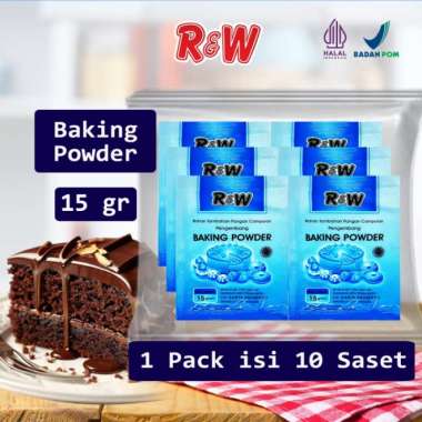 Baking Powder Pengembang Kue Rajawali R&W RW 15 gr Biru Double Acting 1 Pack