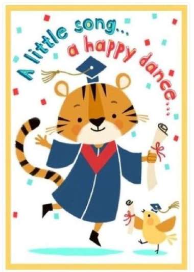 GREETING CARD-KARTU UCAPAN-HALLMARK-KID- GRADUATION- HAPPY DANCE