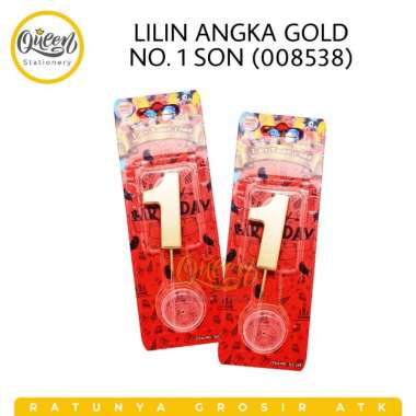 LILIN ANGKA / LILIN QUESTION GOLD SON / LILIN EMAS / LILIN ULANG TAHUN / LILIN ANGKA MURAH MERIAH / 