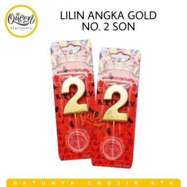 LILIN ANGKA / LILIN QUESTION GOLD SON / LILIN EMAS / LILIN ULANG TAHUN / LILIN ANGKA MURAH MERIAH / 