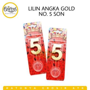 LILIN ANGKA / LILIN QUESTION GOLD SON / LILIN EMAS / LILIN ULANG TAHUN / LILIN ANGKA MURAH MERIAH / 