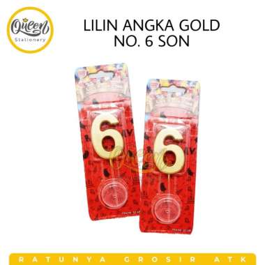 LILIN ANGKA / LILIN QUESTION GOLD SON / LILIN EMAS / LILIN ULANG TAHUN / LILIN ANGKA MURAH MERIAH / 