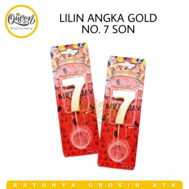 LILIN ANGKA / LILIN QUESTION GOLD SON / LILIN EMAS / LILIN ULANG TAHUN / LILIN ANGKA MURAH MERIAH / 