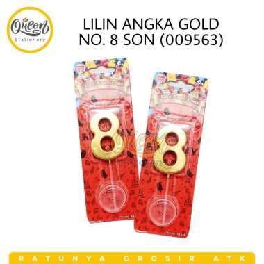 LILIN ANGKA / LILIN QUESTION GOLD SON / LILIN EMAS / LILIN ULANG TAHUN / LILIN ANGKA MURAH MERIAH / 