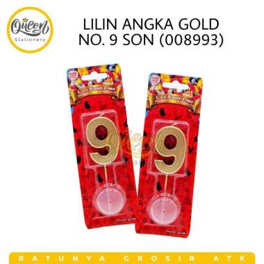 LILIN ANGKA / LILIN QUESTION GOLD SON / LILIN EMAS / LILIN ULANG TAHUN / LILIN ANGKA MURAH MERIAH / 