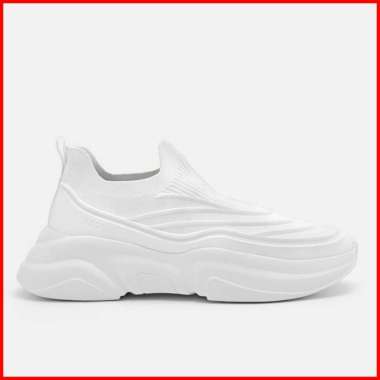 PEDRO SEPATU SLIP ON SNEAKER PRIA ORIGINAL SNEAKERS ALL FULL WHITE PUTIH POLOS PM009