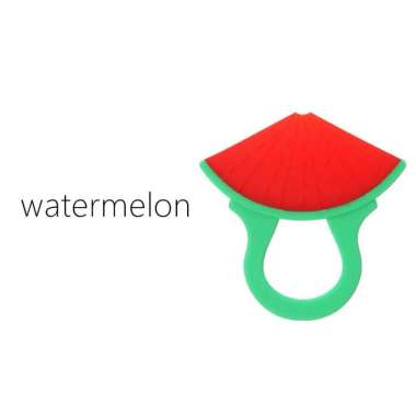 FG Teether Gigitan Bentuk Buah Teether Bahan Silikon Gigitan Bayi BPA Free B11 B11 - Semangka