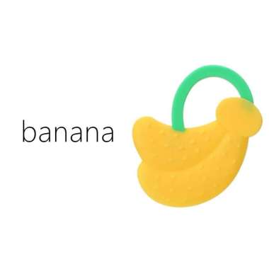 FG Teether Gigitan Bentuk Buah Teether Bahan Silikon Gigitan Bayi BPA Free B11 B11 - Pisang